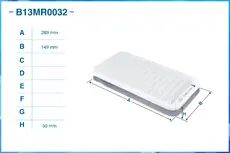 Фильтр воздушный CWORKS B13MR0032