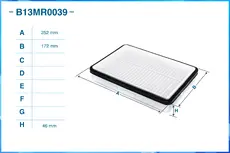 Фильтр воздушный CWORKS B13MR0039