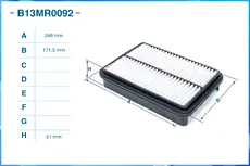 Фильтр воздушный CWORKS B13MR0092