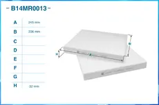 Салонный фильтр CWORKS B14MR0013