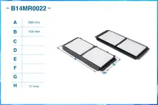 Салонный фильтр CWORKS B14MR0022