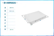 Салонный фильтр CWORKS B14MR0025