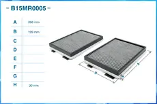 Салонный фильтр CWORKS B15MR0005
