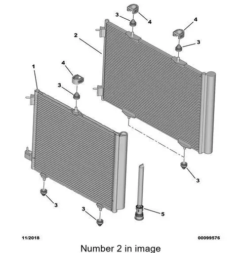 CONDENSER 98 280 836 80 PSA