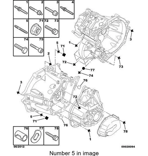 Шпилька 98 028 188 80 PSA