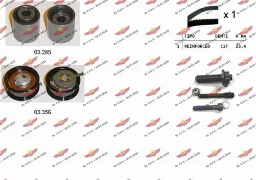 Комплект ремня ГРМ 04.5015 AUTOKIT