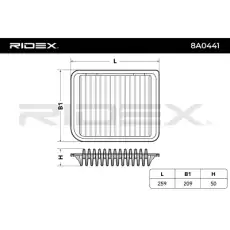 Воздушный фильтр 8A0441 RIDEX
