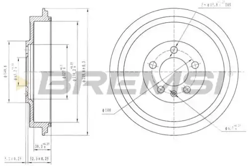 Тормозной барабан CR5500 BREMSI