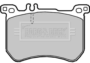 Тормозные колодки дисковые BORG&BECK BBP2378