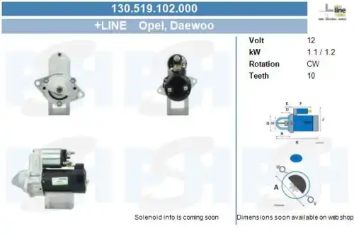 Стартер CV PSH 130.519.102.000