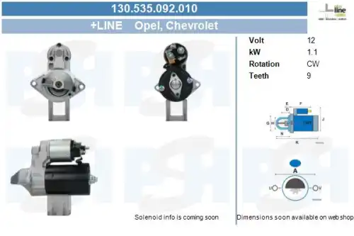Стартер CV PSH 130.535.092.010