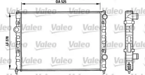 Радиатор системы охлаждения двигателя VALEO 731005