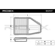Воздушный фильтр 8A0147 RIDEX