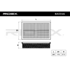 Воздушный фильтр 8A0346 RIDEX
