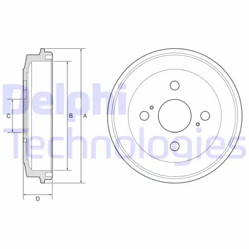 Тормозной барабан DELPHI BF588