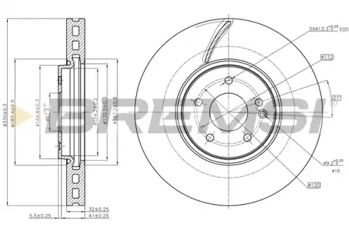 Тормозной диск CD7670V BREMSI