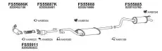 Система выпуска ОГ FS550342 FAURECIA