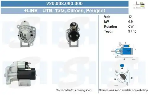 Стартер CV PSH 220.008.093.000