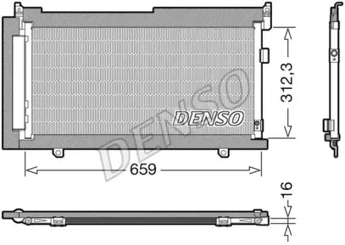Радиатор кондиционера (конденсатор) DENSO DCN36006