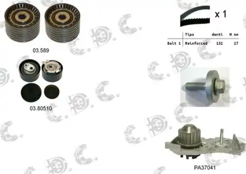 Комплект ремня ГРМ 04.5101PA AUTOKIT