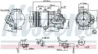 Компрессор, кондиционер 89479 NISSENS