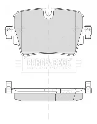 Тормозные колодки дисковые BORG&BECK BBP2507