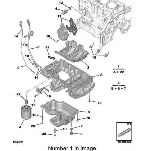 ENGINEOILSUMP 98 274 673 80 PSA