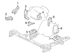 BRACKET,ENG MT 10216970 PONTIAC