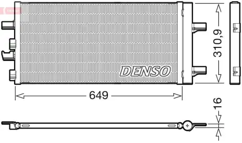 Радиатор кондиционера (конденсатор) DENSO DCN05104