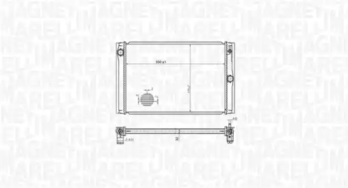 Radiator 350213178600 MAGNETI MARELLI