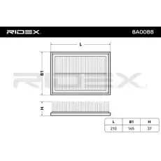 Воздушный фильтр 8A0088 RIDEX