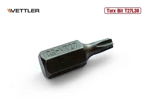 Бита Torx T27L30 длина 30 мм VETTLER