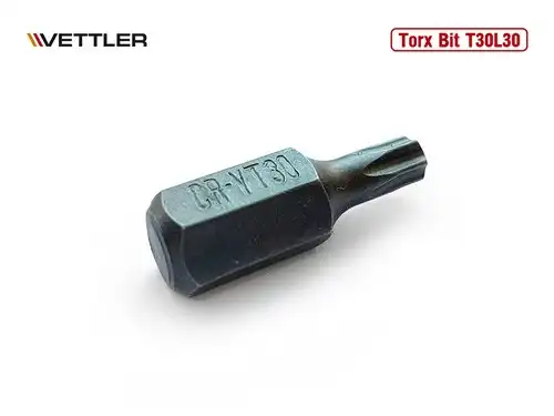 Бита Torx T30L30 длина 30 мм VETTLER