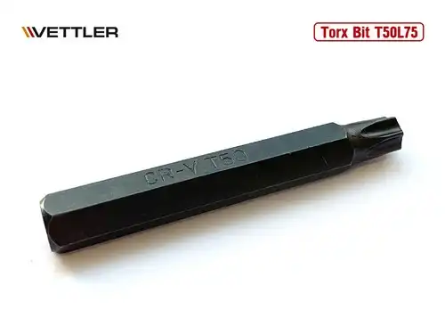 Бита Torx T50L75 длина 75 мм VETTLER