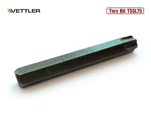 Бита Torx T55L75 длина 75 мм VETTLER