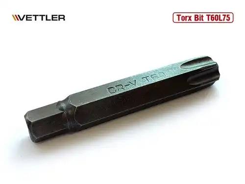 Бита Torx T60L75 длина 75 мм VETTLER