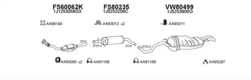 Система выпуска ОГ FS600030 FAURECIA