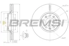 Тормозной диск CD7615V BREMSI