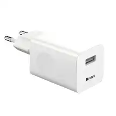 устройство зарядное! сетевое, 1xUSB QC3.0, белое\ CCALL-BX02 BASEUS