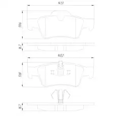 Тормозные колодки дисковые FEBEST 1601-164R