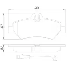 Тормозные колодки дисковые FEBEST 1601-906R