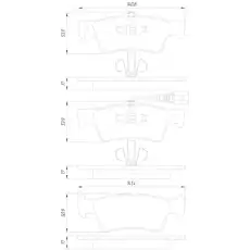 Тормозные колодки дисковые FEBEST 2301-7HR