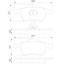Тормозные колодки дисковые FEBEST 2701-S60R