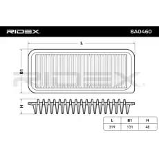 Воздушный фильтр 8A0460 RIDEX