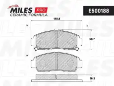 Тормозные колодки дисковые MILES E500188
