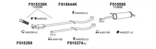 Система выпуска ОГ FS150313 FAURECIA