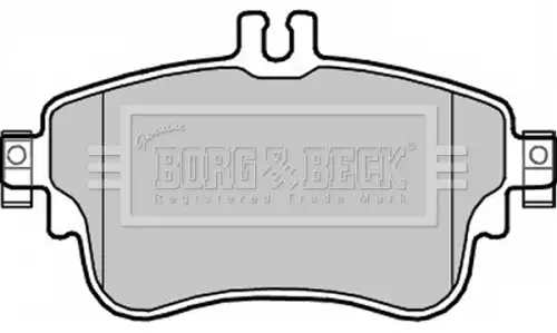 Тормозные колодки дисковые BORG&BECK BBP2345
