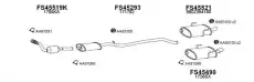 Система выпуска ОГ FS450494 FAURECIA