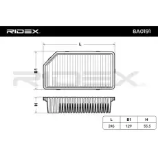 Воздушный фильтр 8A0191 RIDEX