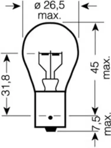 Автолампа накаливания OSRAM 9511